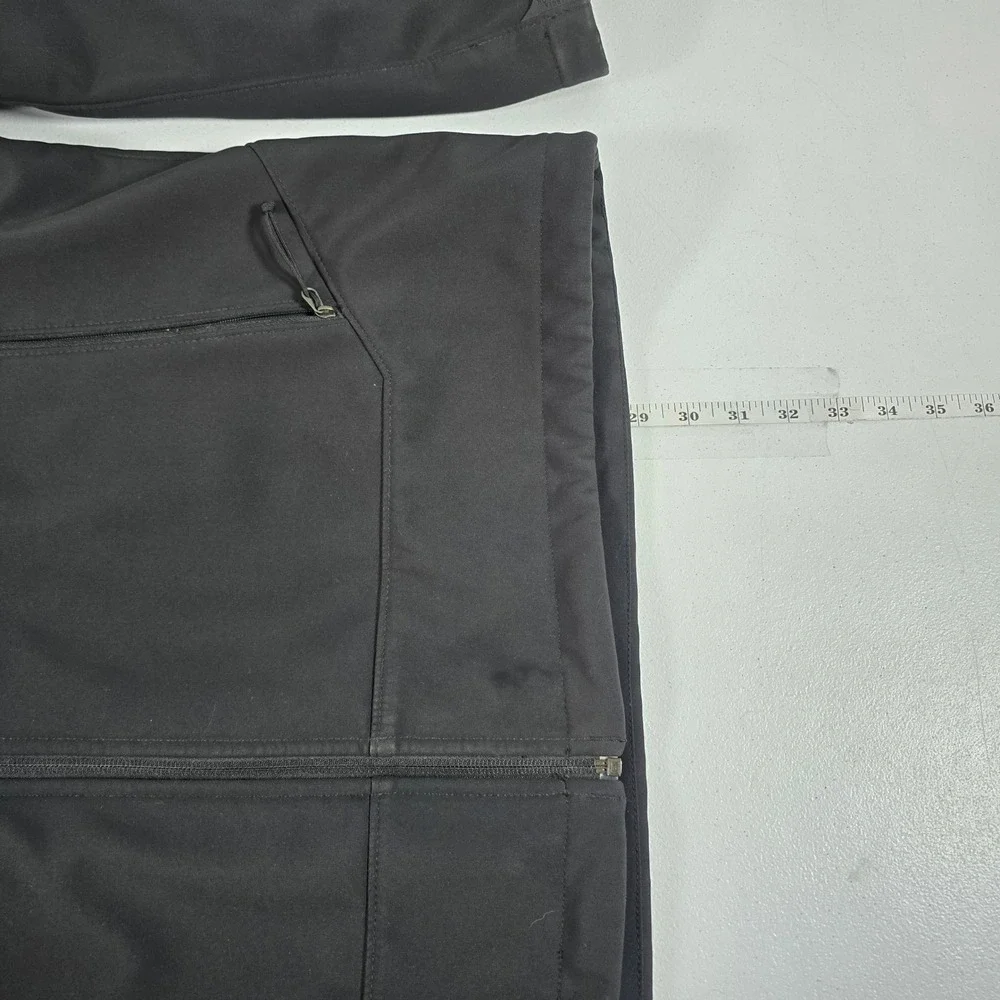 The North Face Mens WindWall Softshell Jacket Black XL Full Zip Fleece Lined